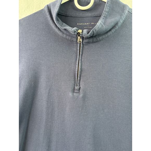 Zachary Prell Blue 1/4-Zip Luxury Pullover – Size L - Picture 6 of 6